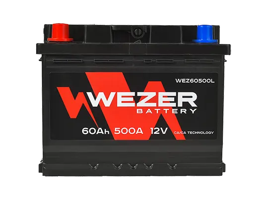 WEZER Batterie 60Ah 500A (L)