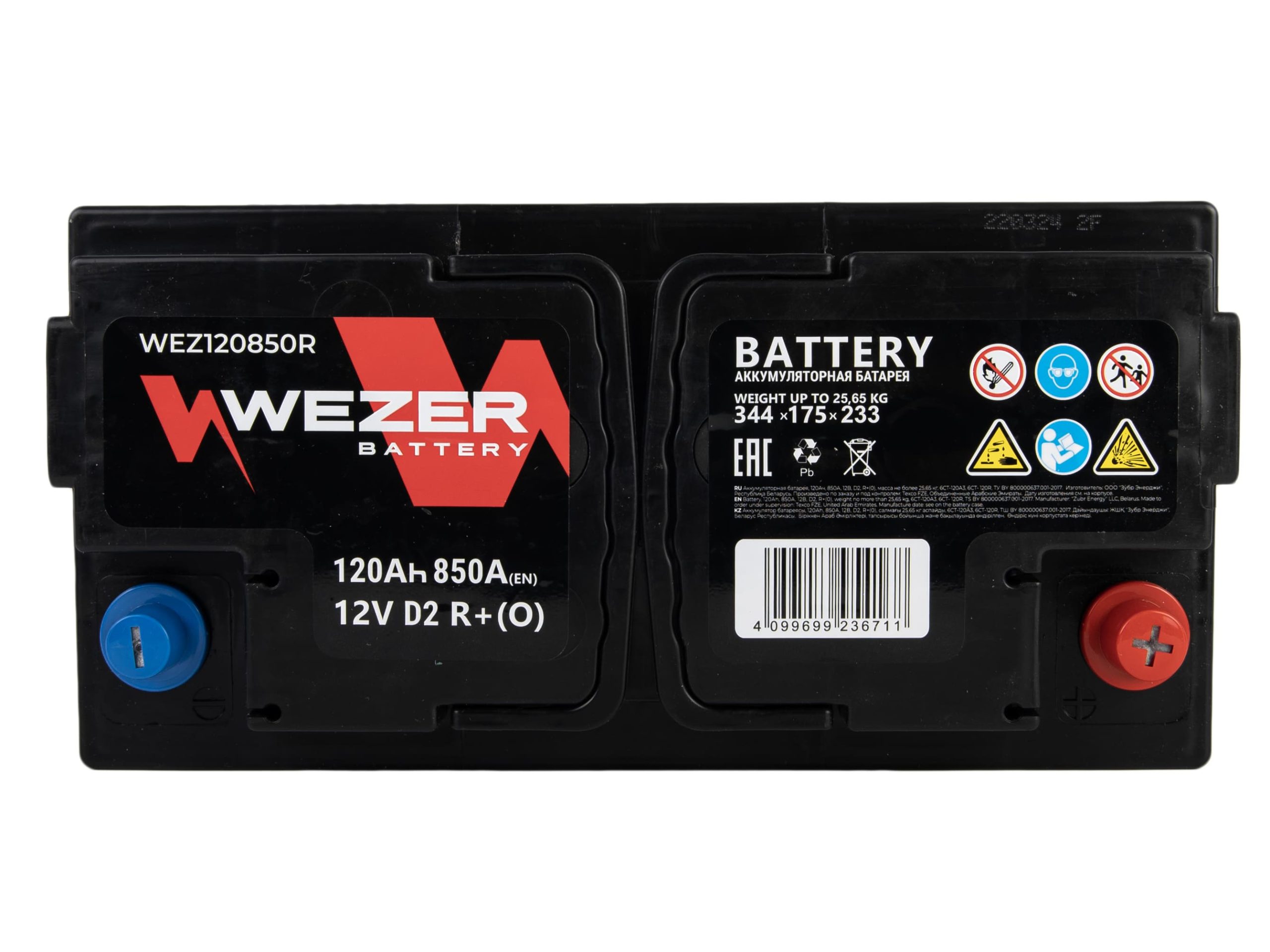 WEZER Batterie 120Ah 850A (R)