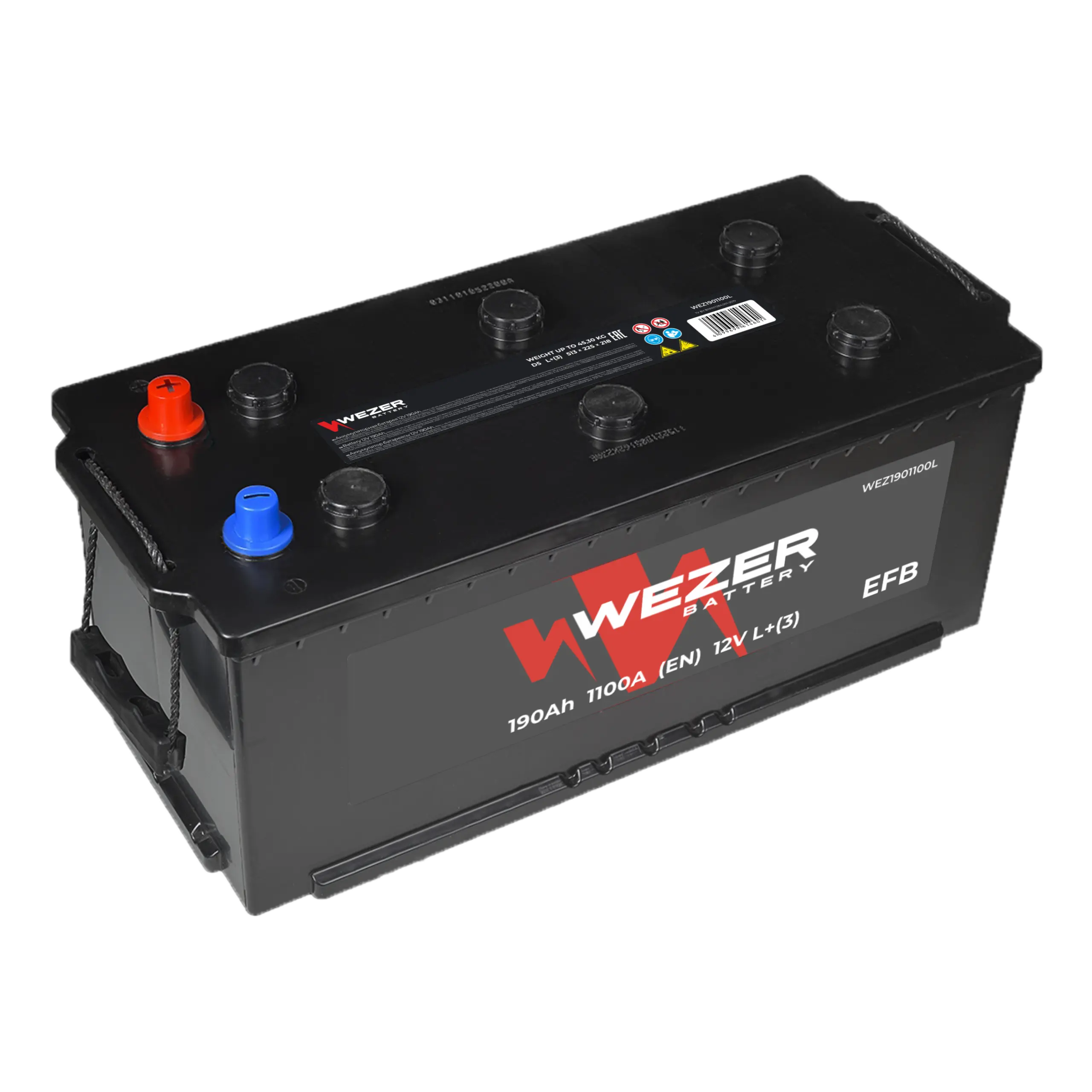 WEZER Batterie 190AH 1100A (L)