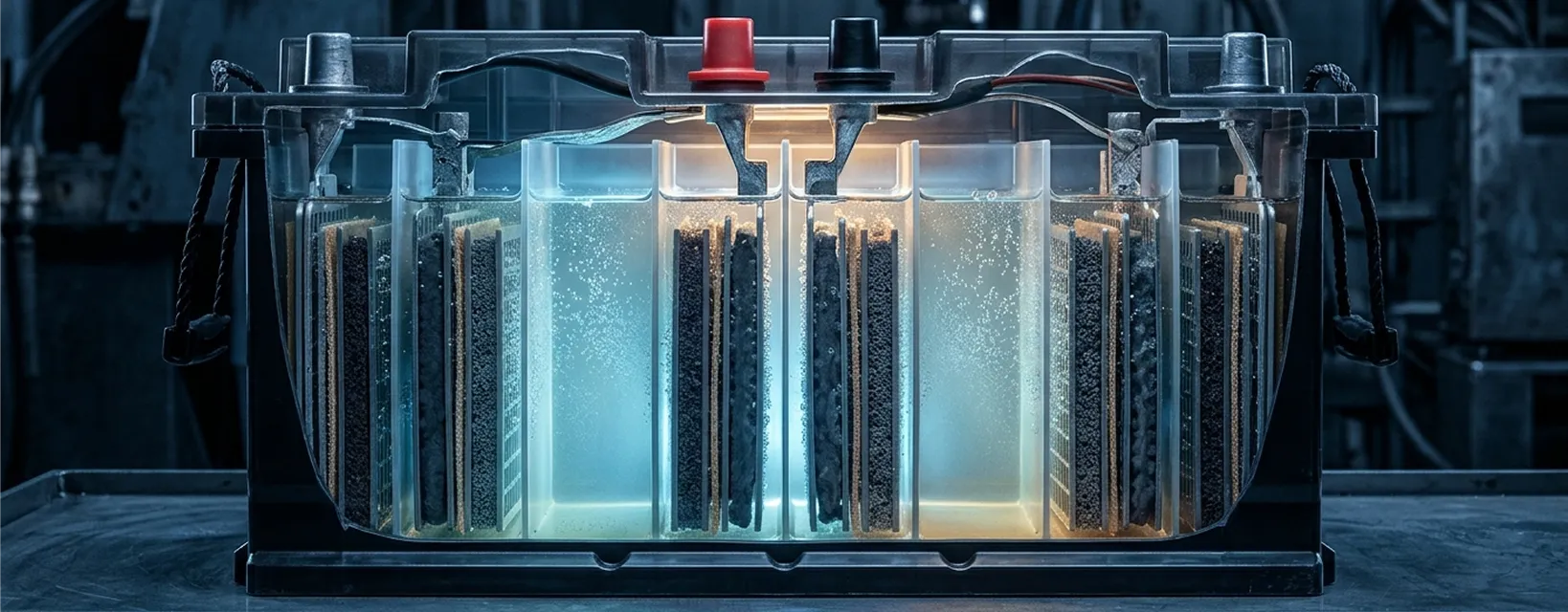 Electrochemical Processes Inside a Battery